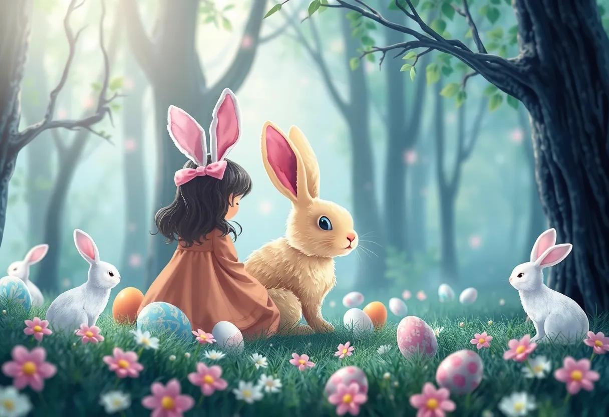The Enchanted Forest where Easter Bunnies hide