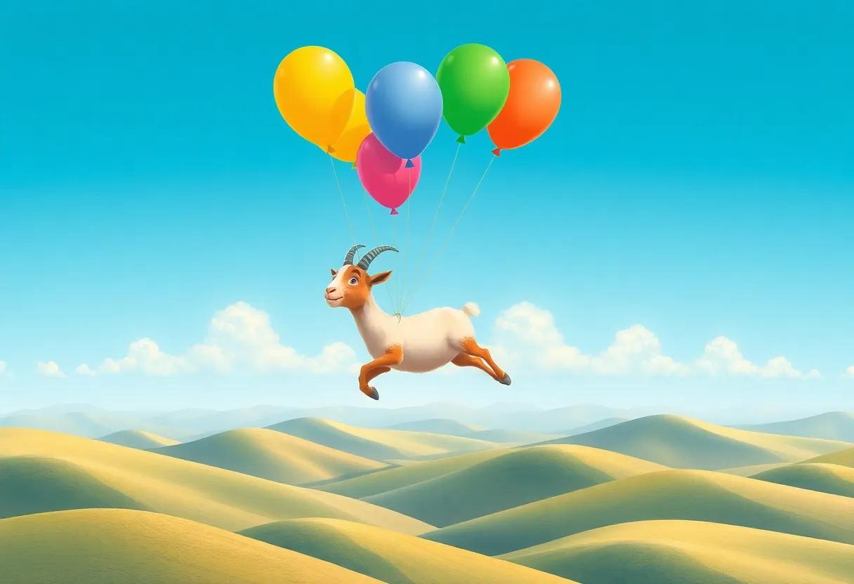 Soaring Higher Above the​ Rolling Hills