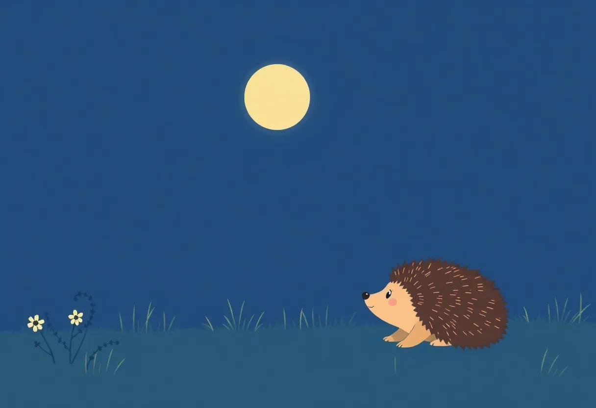 A Little Hedgehog Prepares for His Twilight Adventure