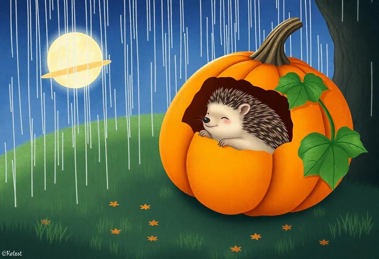 A Gentle Rain Tapping on the Pumpkin Walls