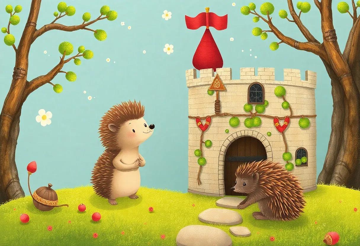 Crafting Walls from Acorns and Soft Moss