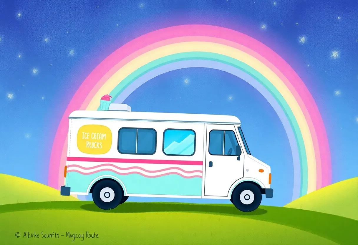 The ⁣Truck's Journey Across the Rainbow Bridge