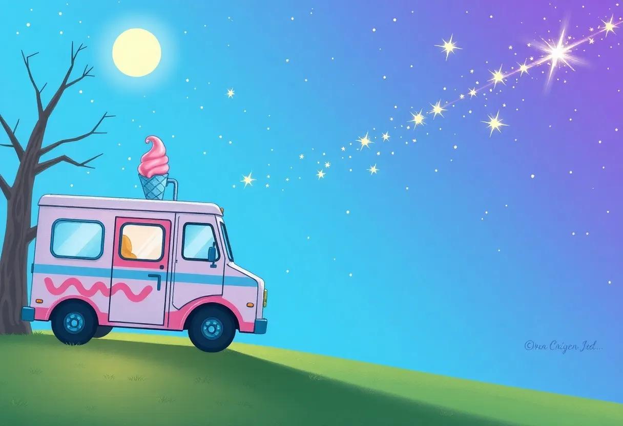 Wishes Made⁢ Over a Cone of Shooting Star‌ Sorbet