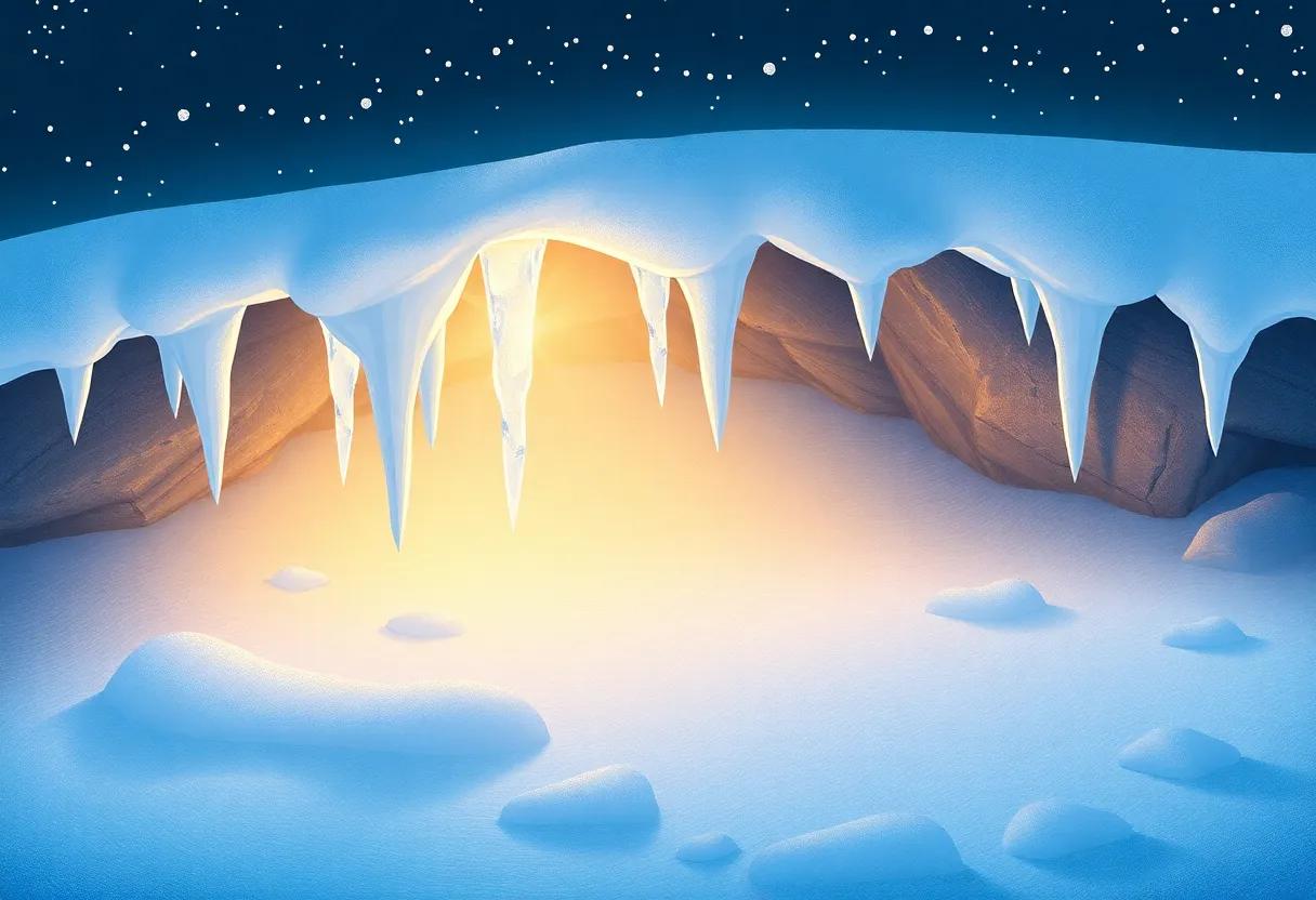 A Sparkling Light Illuminates the⁢ Frozen Symphony