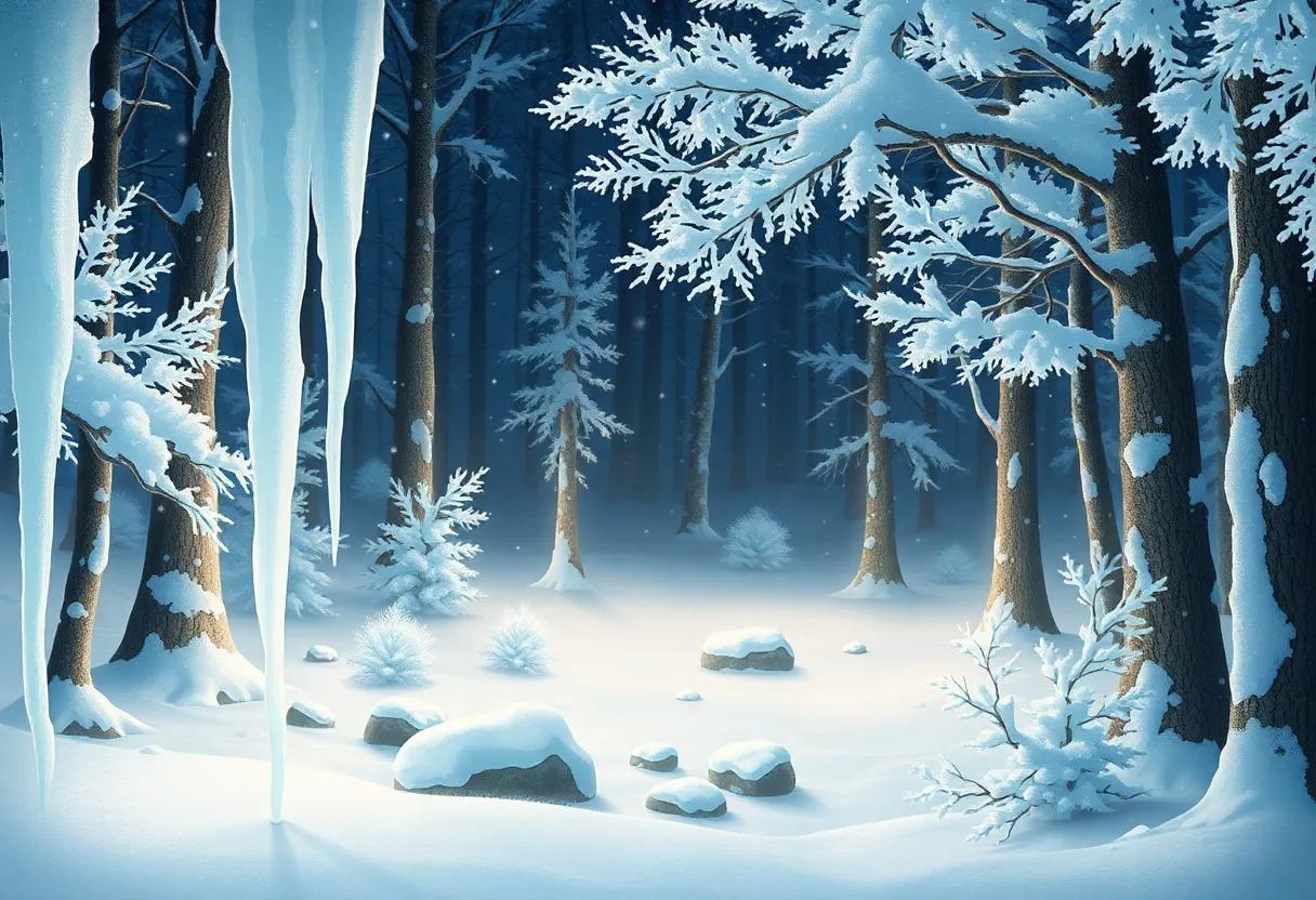 The Enchanted Forest⁤ Blanketed in Snow