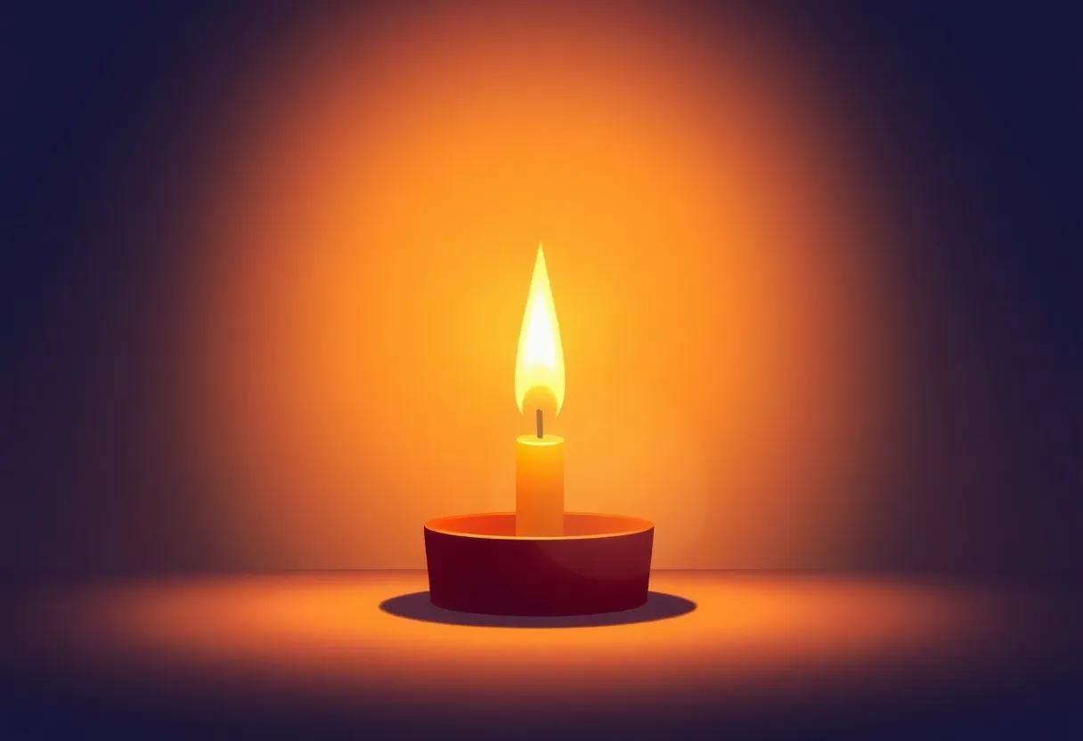 The Final Candle ‍burning ‌Bright, Signifying Hope​ and Renewal