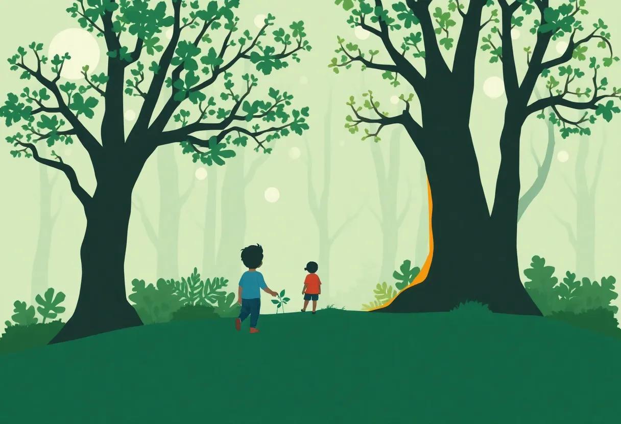 A Little Boy's ‍Journey into the Heart⁣ of the Woodland