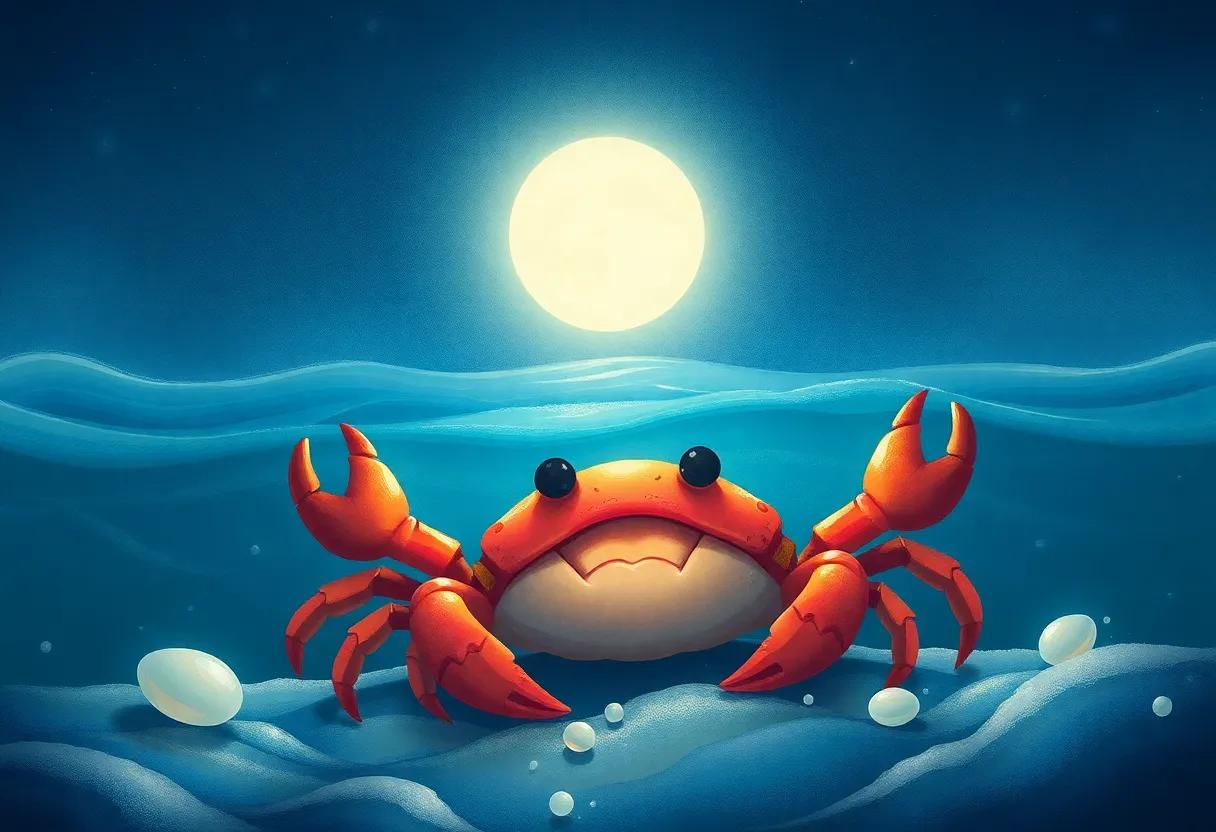 The mysterious Glow Beneath the Moonlit Waves