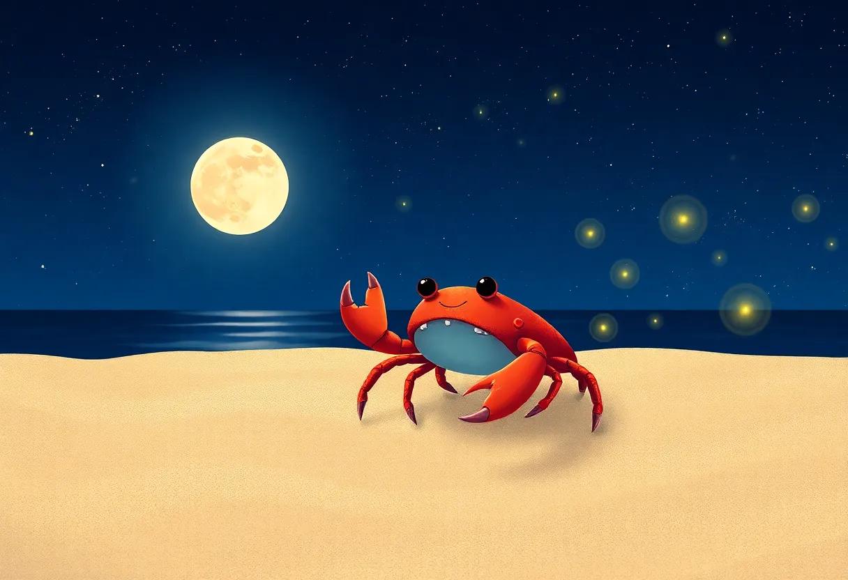 Dance of the Fireflies Over the Shimmering Sand