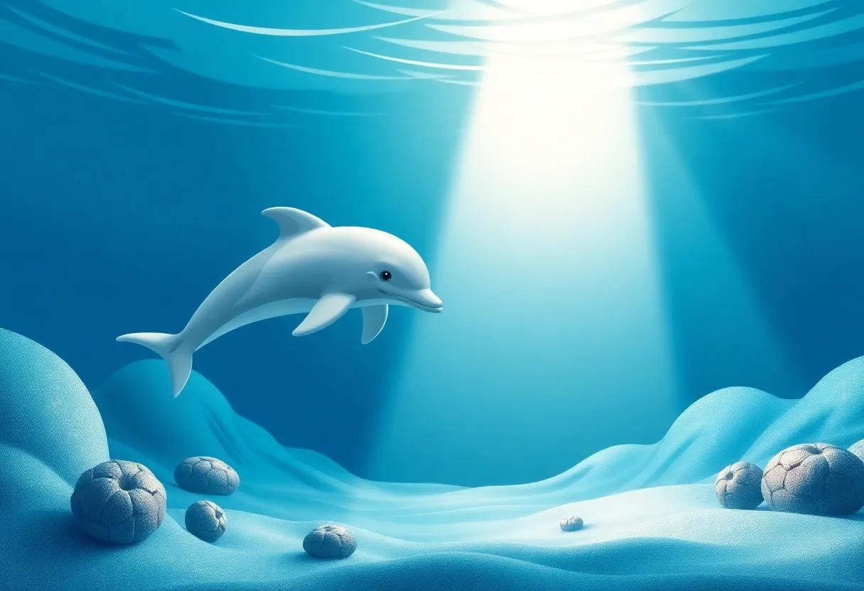 The Curious Little Dolphin Discovering the Magic of Words