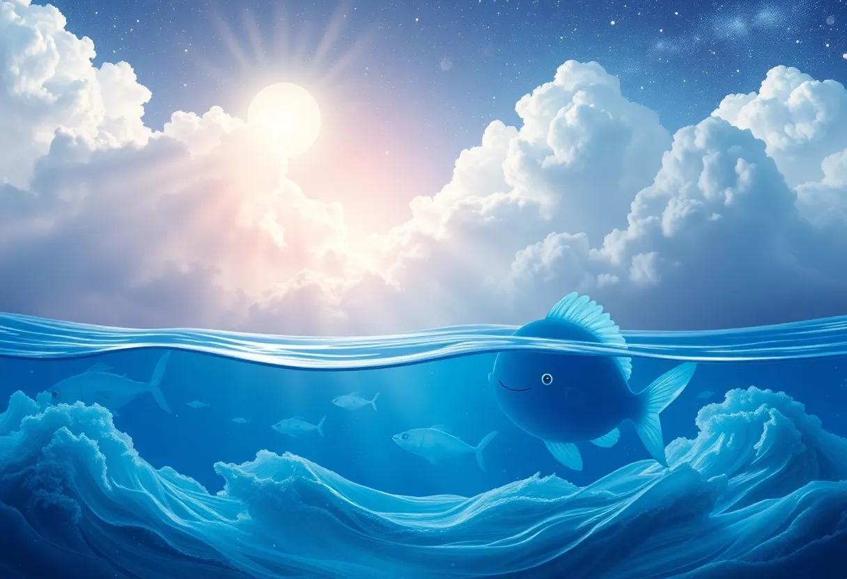 The Sky's Soft Lullaby Embraced the Ocean's Dream