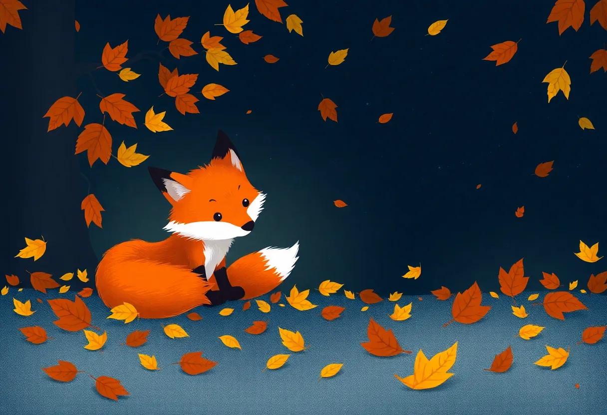 A Forest ​Painted in Gold Red⁣ and Amber⁤ Leaves