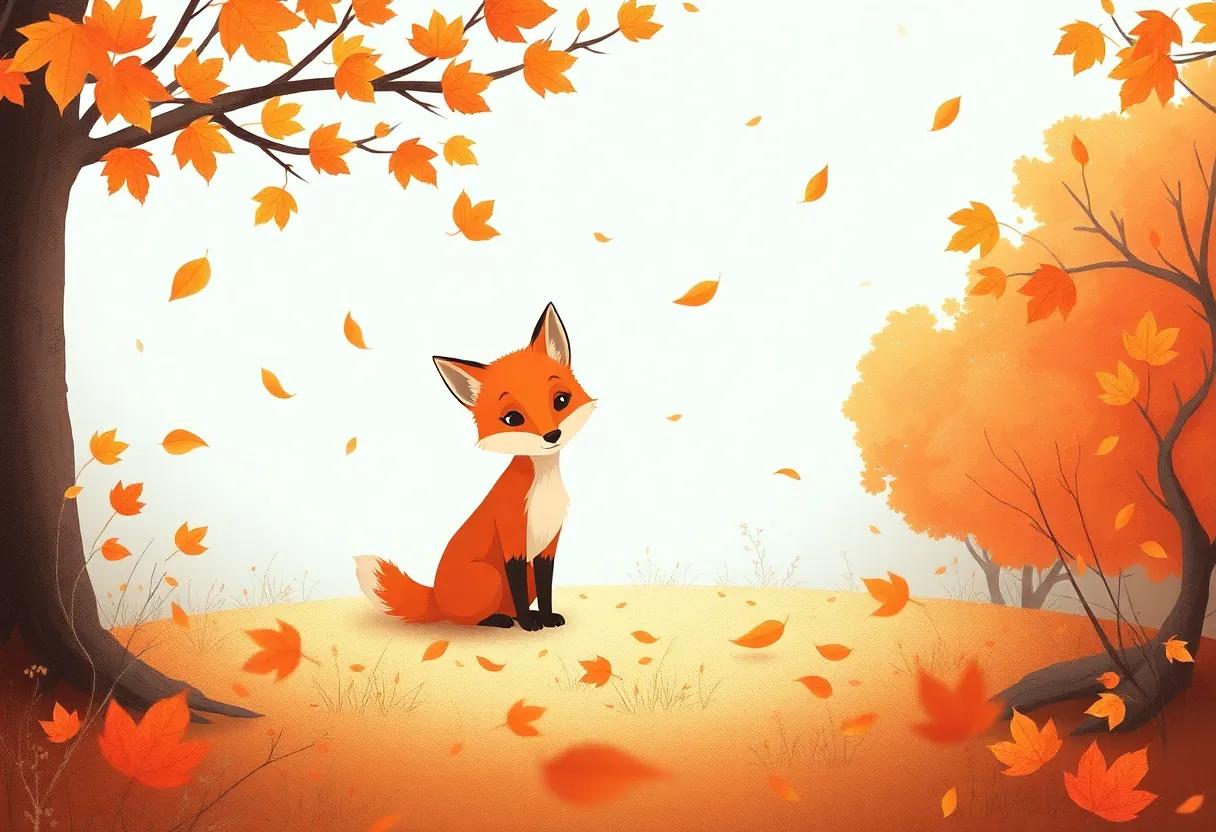 The Curious Little ​Fox ‍Awakens to⁤ Crisp Autumn Mornings