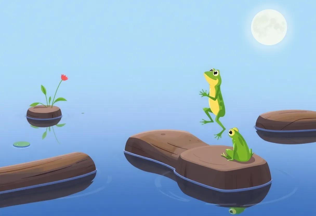 Learning to Leap Across Floating Logs with Confidence