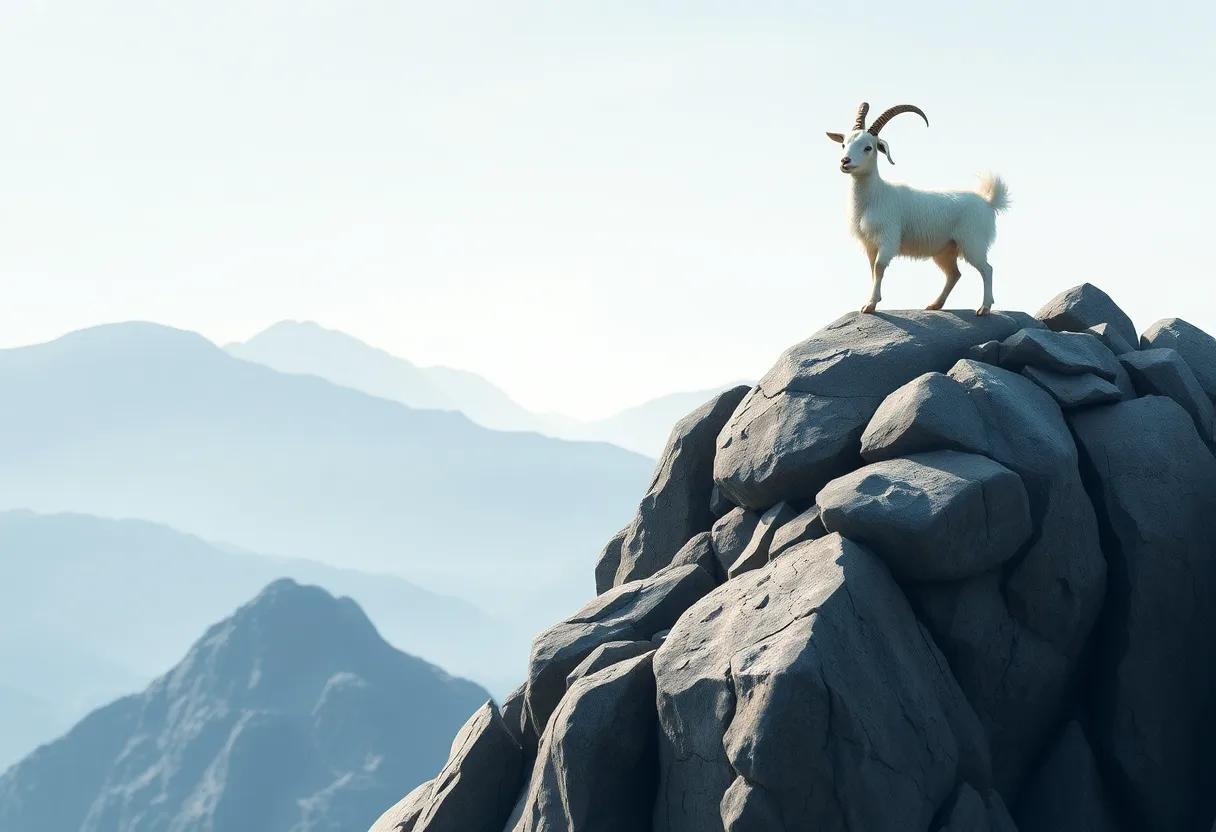 Climbing ​Steep ‍Rocks with Determined Hooves