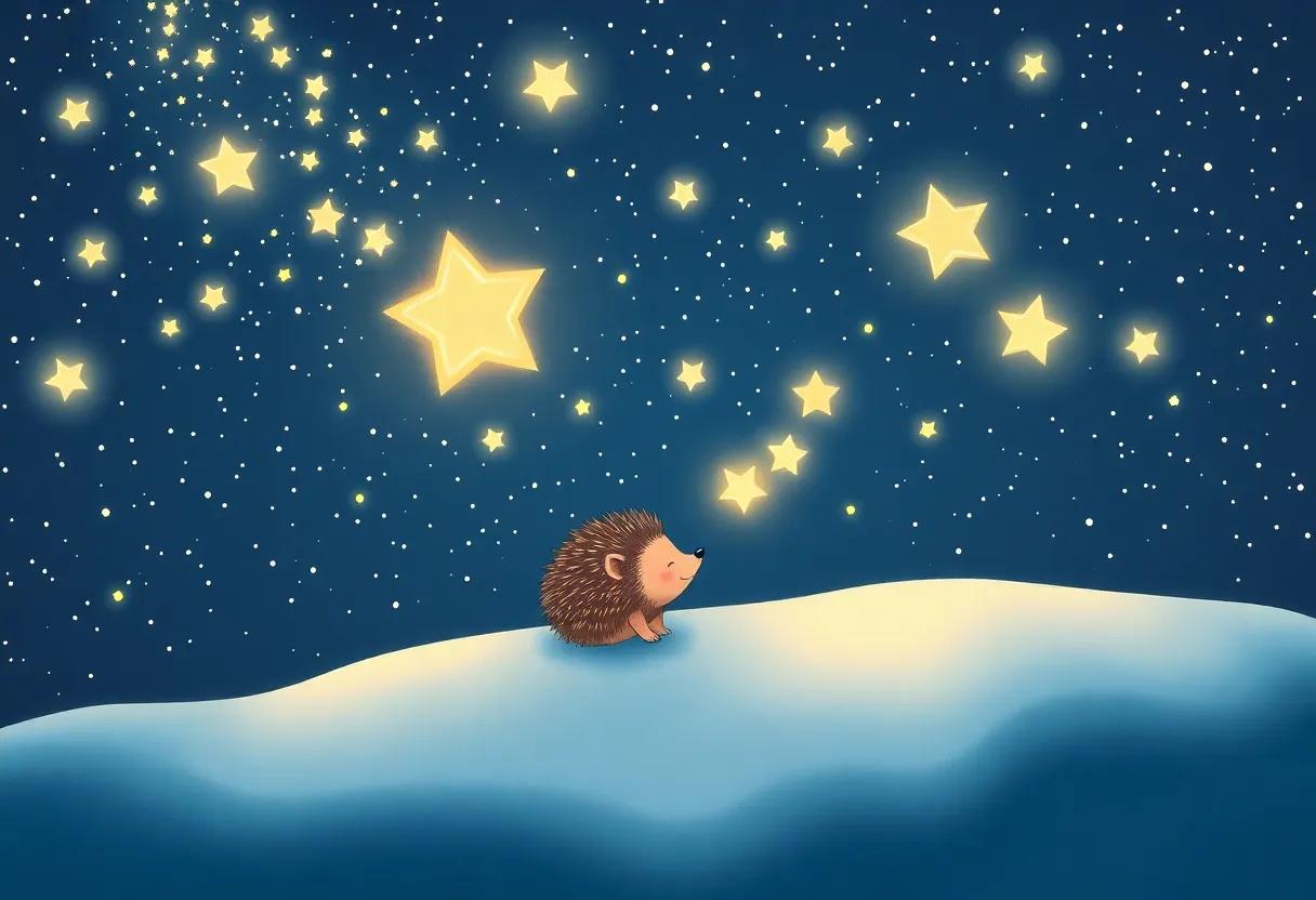 The Magical Moment of Touching the Shining Stars