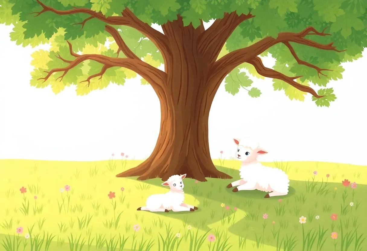 Resting Beneath the Shade of a Tall Oak Tree