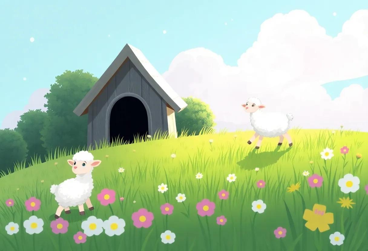 A Magical Breeze Carries the Lamb's Laughter