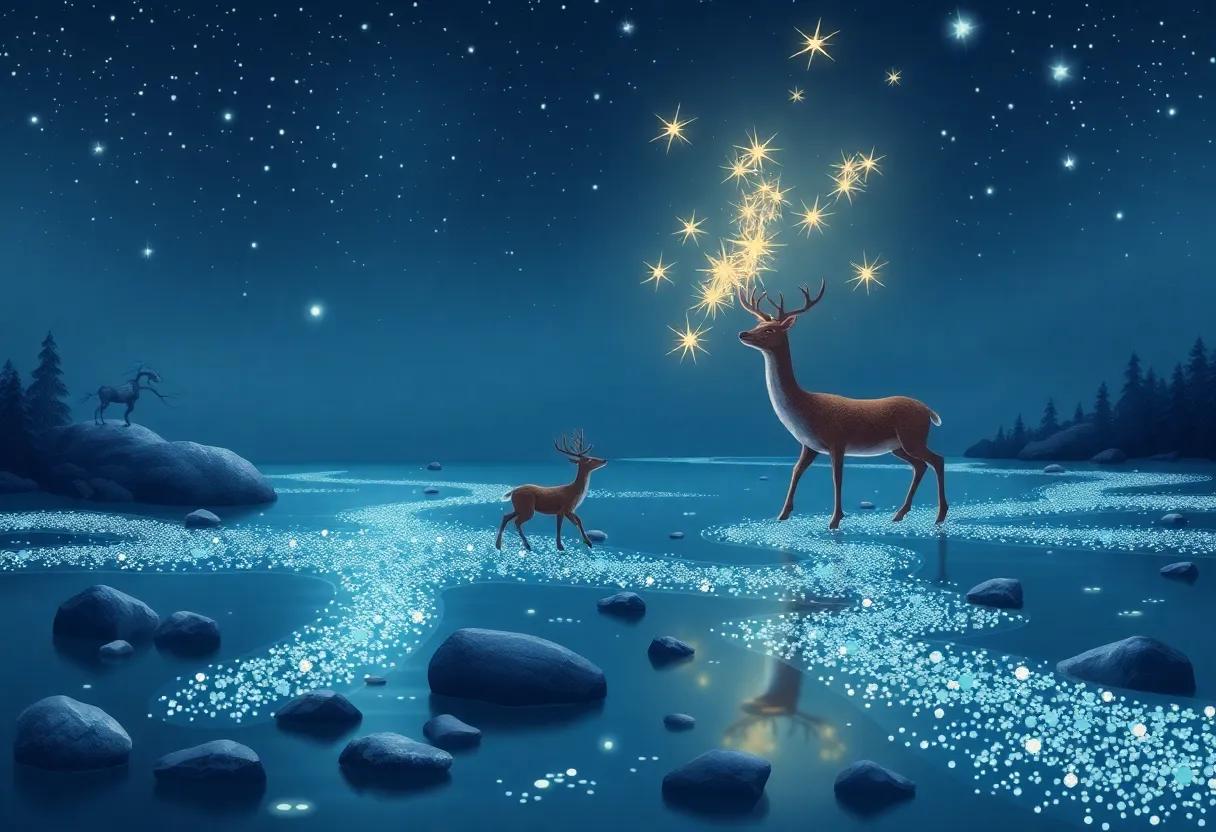 Crossing the glittering River of Midnight Wishes