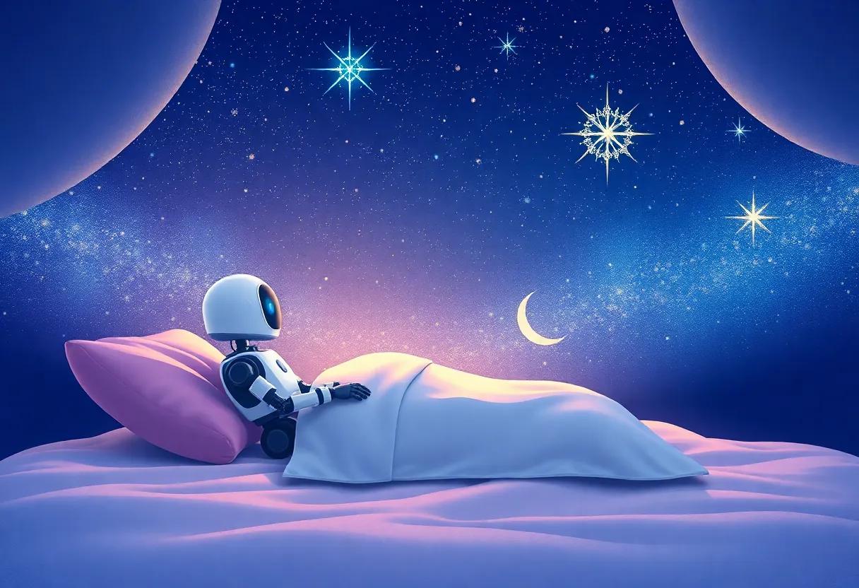 The⁤ Little Robot Awakens to a Starry Night
