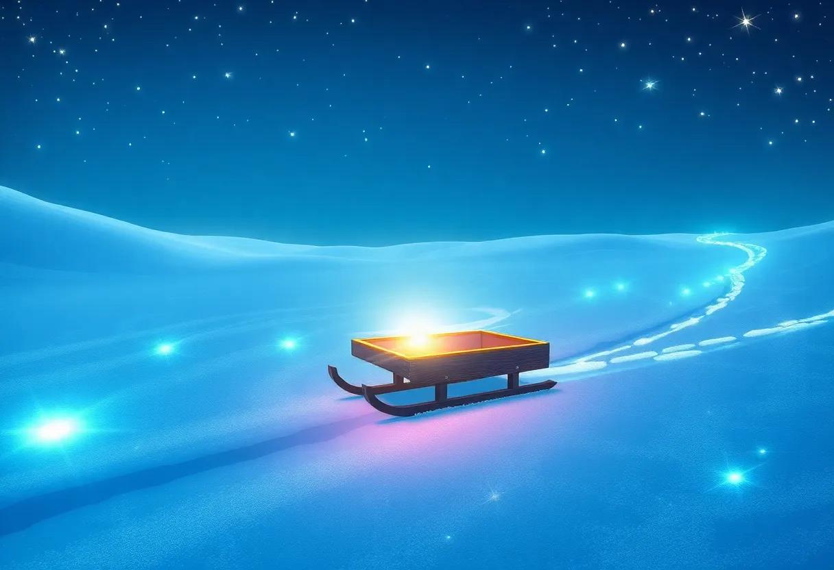 glowing⁤ Ice Crystals Light Up ​the‍ Night Path