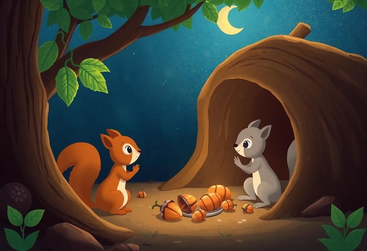 Uncovering the Secret Burrow Where the Acorn Treasure Lies