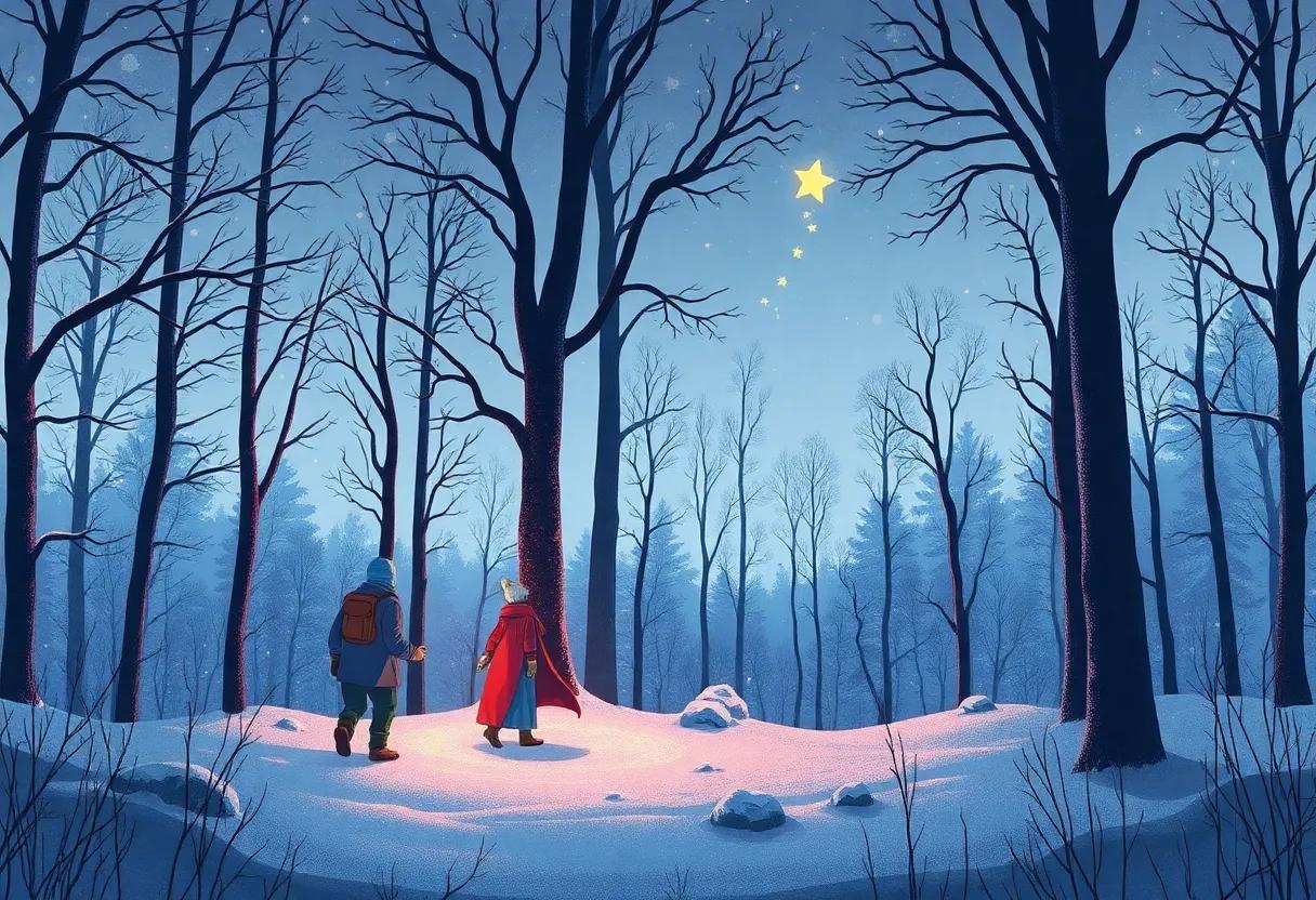 Winter​ travelers Lost in the Whispering Woods