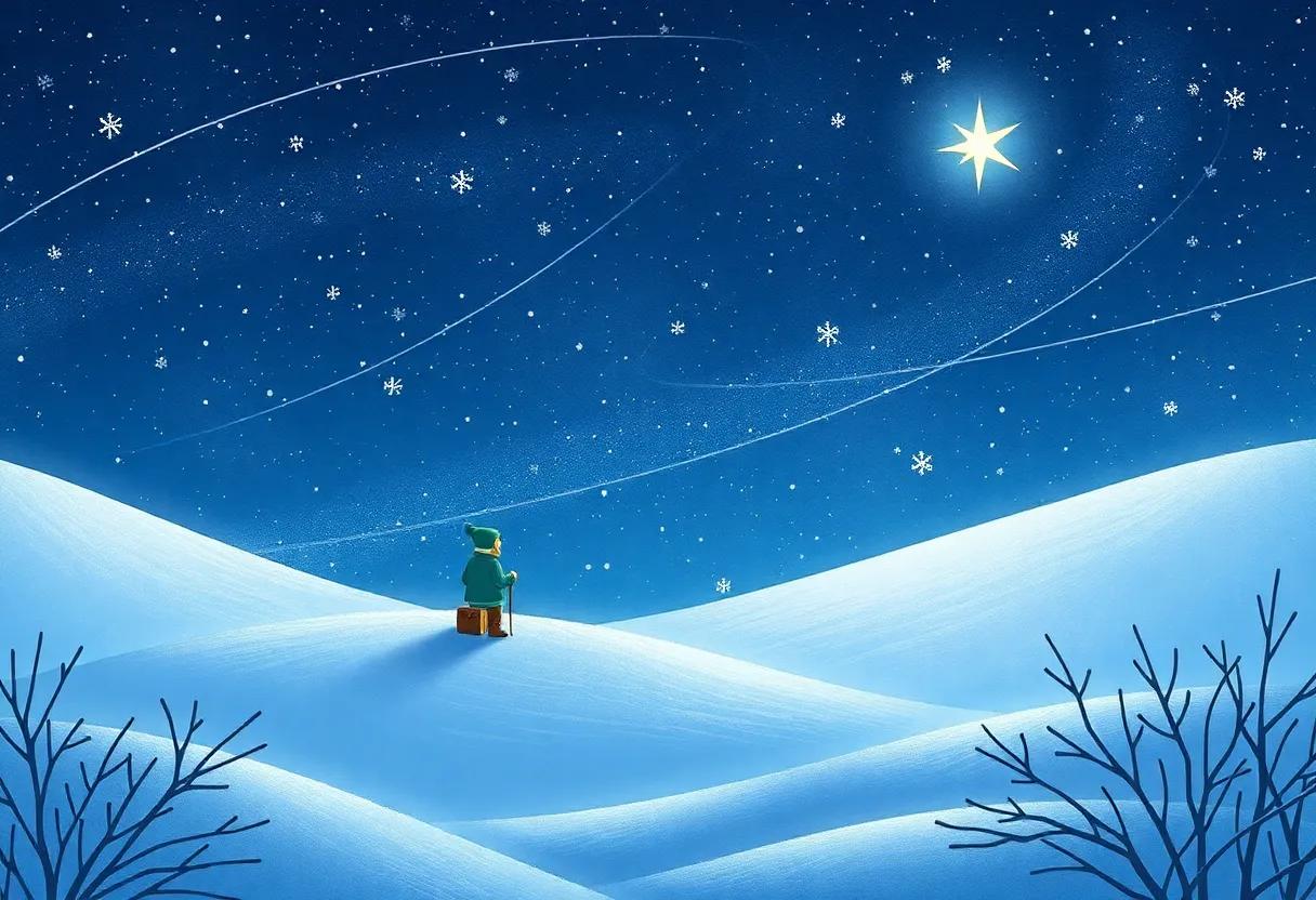 The Little Star Awakens in the Winter Sky