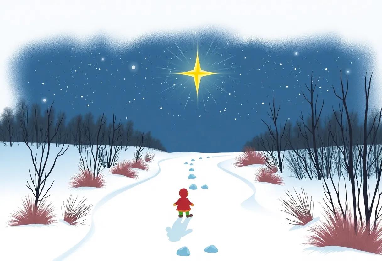 Guiding Frost-Kissed Feet Along the Frozen River path