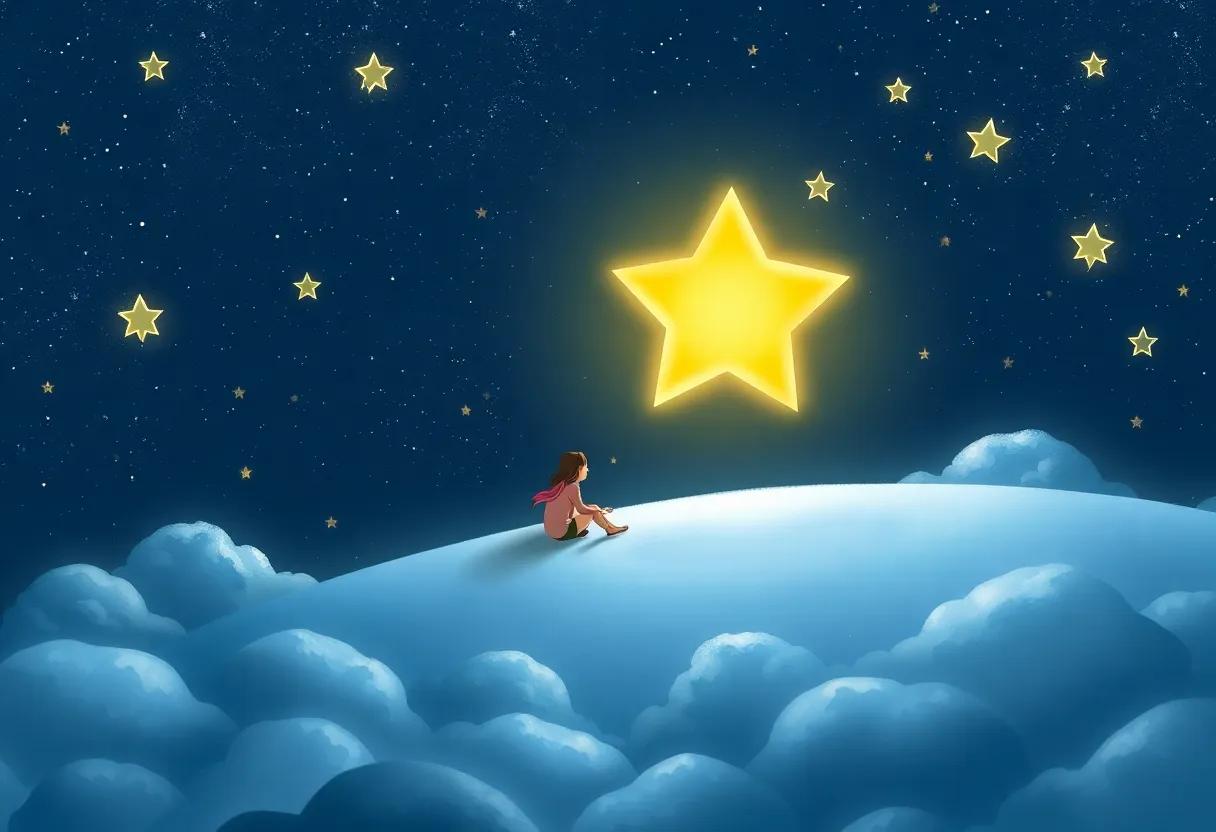 Stars and Children Sharing Wishes Together