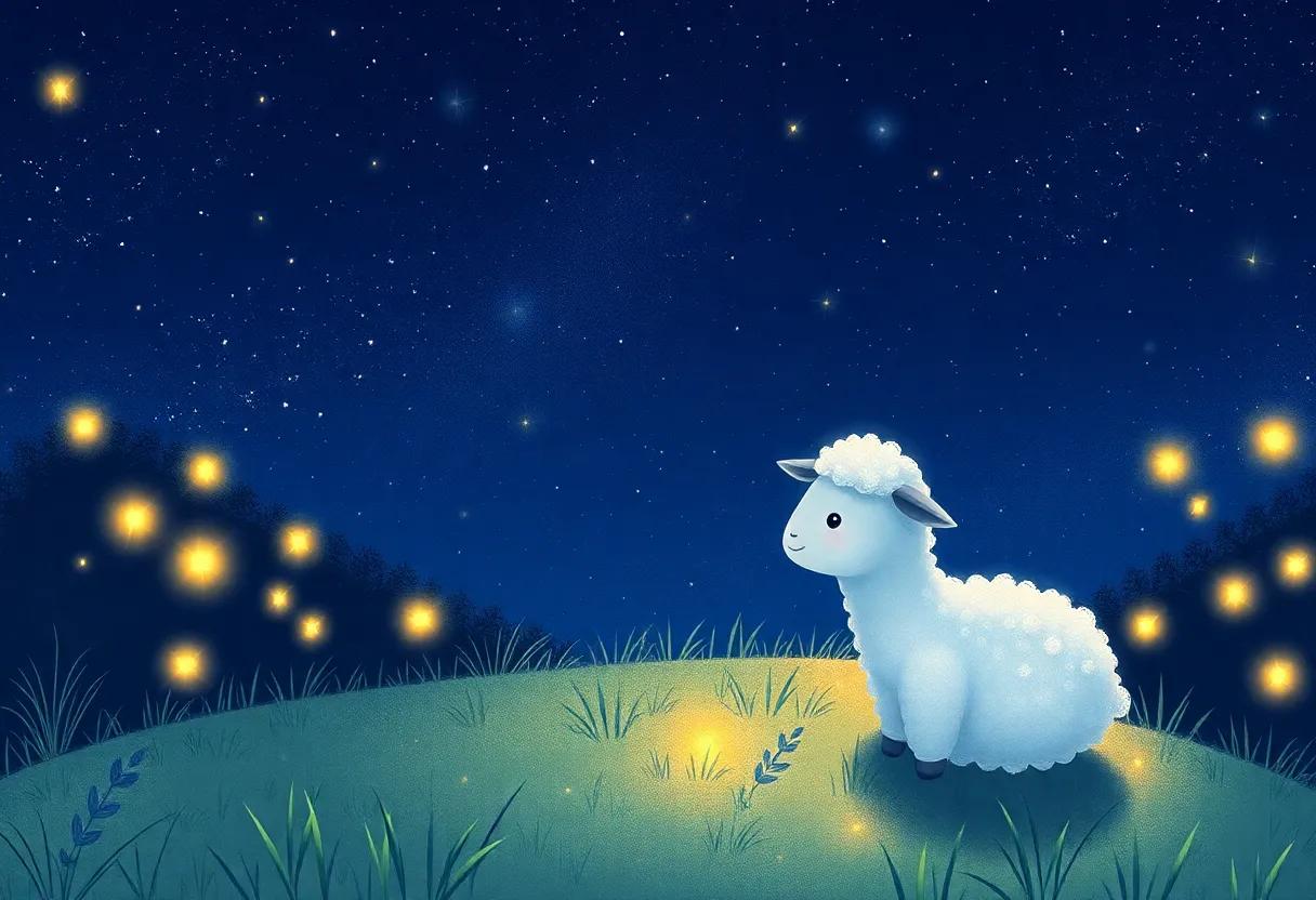 Soft Glows of Fireflies‌ Lighting the Night Path