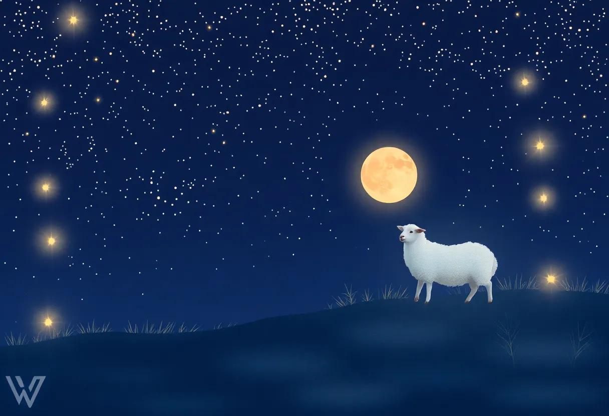 The Lamb's Peaceful Return at Dawn's First Glow