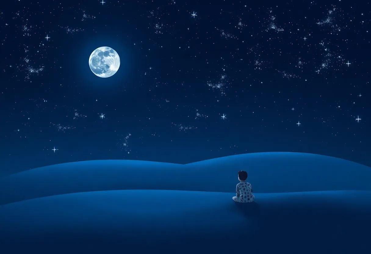 Luna Leopard Gazing at the Glittering Night Sky