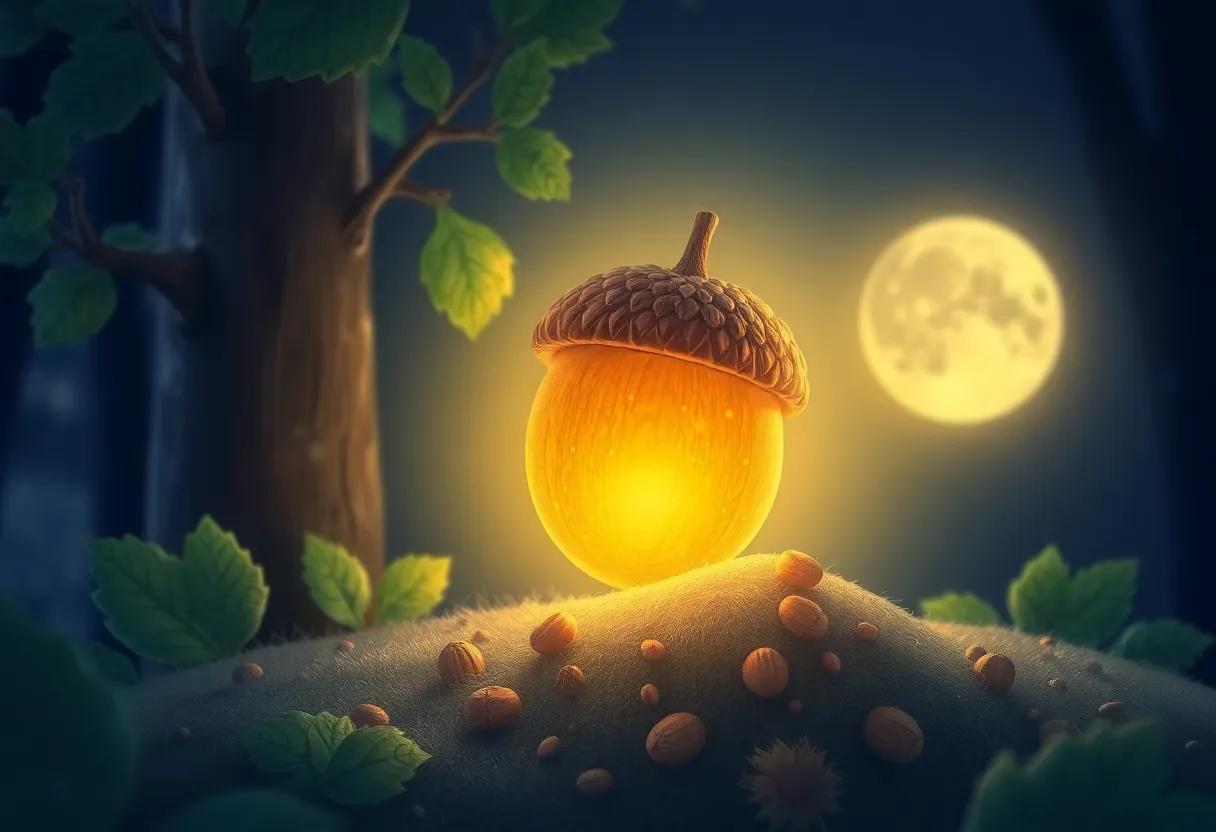 The Mysterious Glow of the Enchanted Acorn