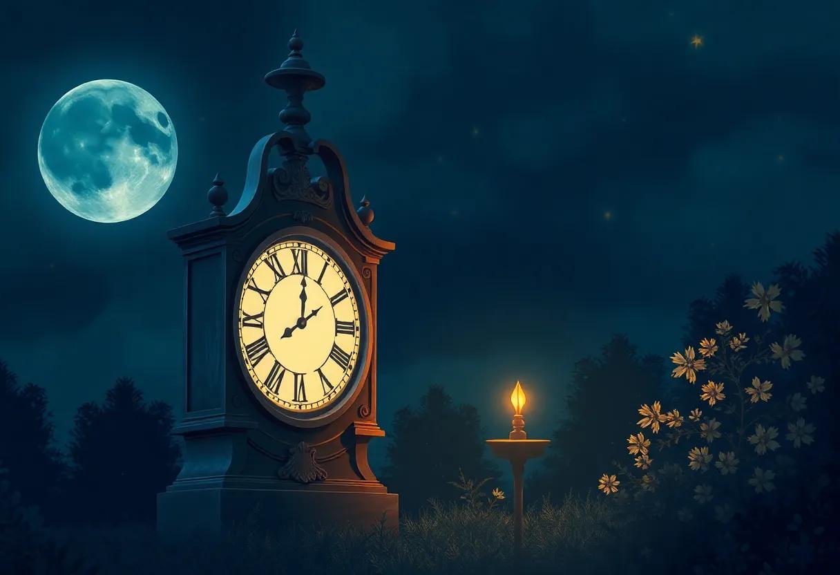 The Mysterious Glow of the Enchanted Clock