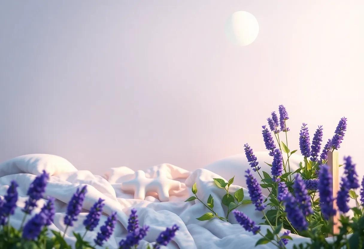 The​ Lavender Breeze Carrying Soothing Sleep