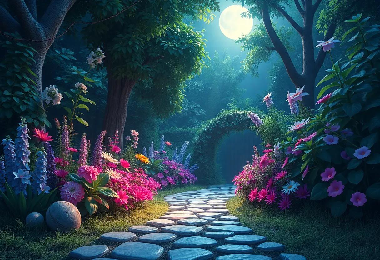 The Moonbeam Path Lighting the Secret Entrance