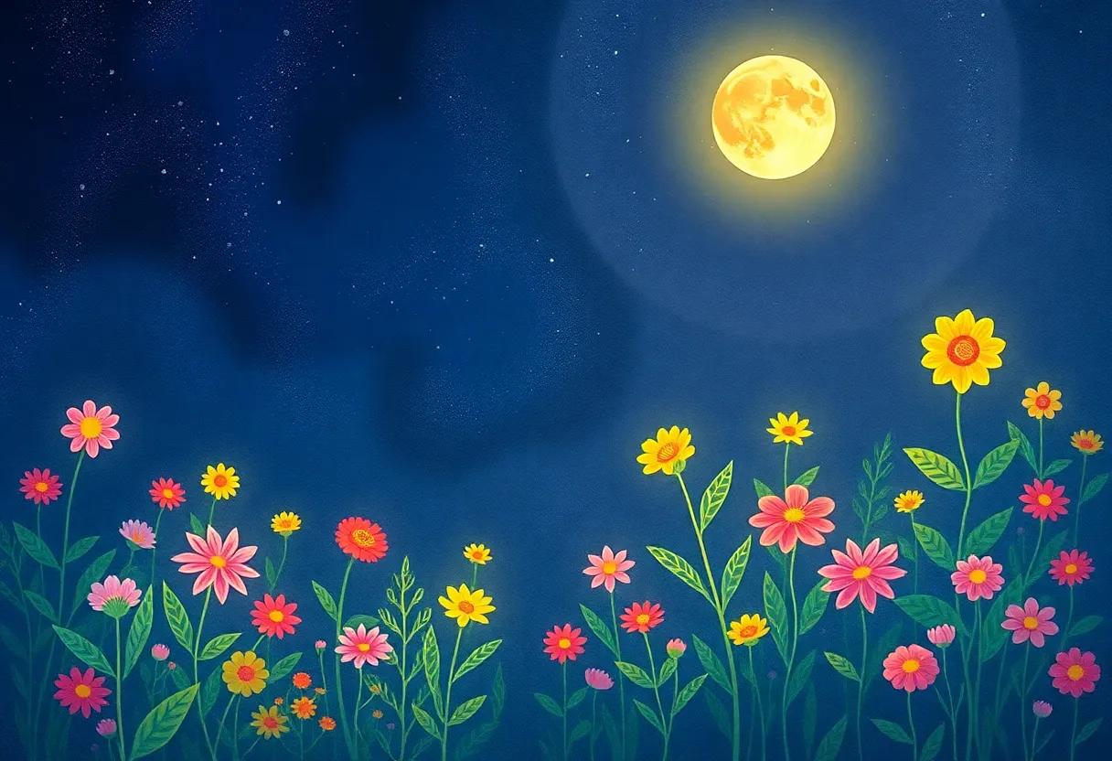 A Nighttime Concert of Singing Flowers