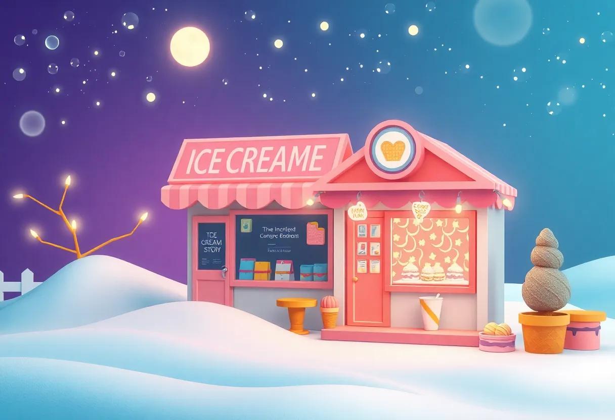 The Enchanted Ice Cream Shop at the Edge of the Village