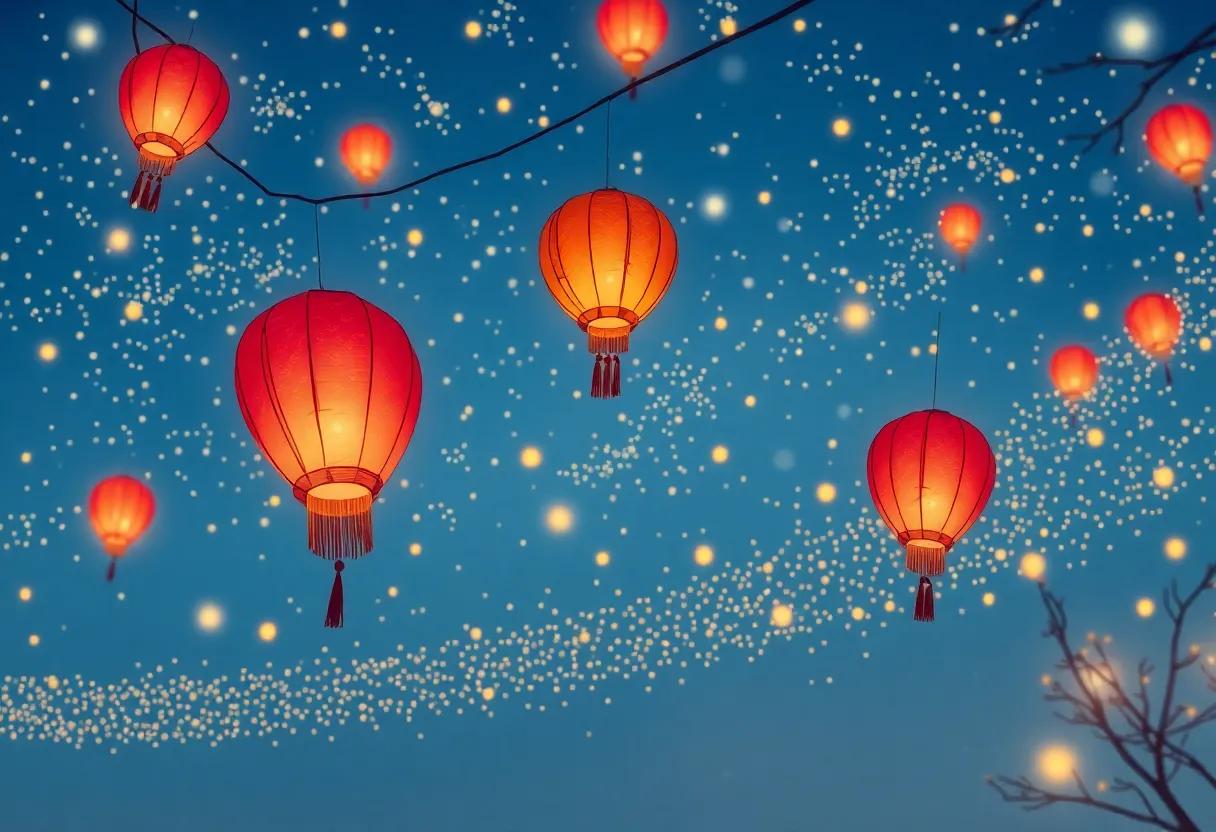 Dancing Fireflies and Twinkling⁢ trails