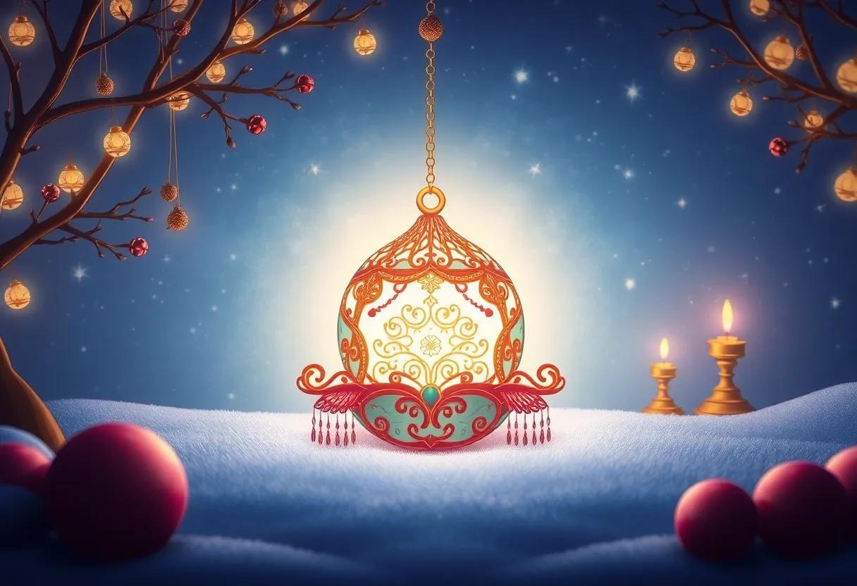 The enchanted Ornament's Gentle Light
