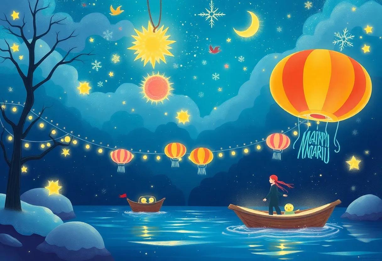 The Floating Floats of Shimmering Light