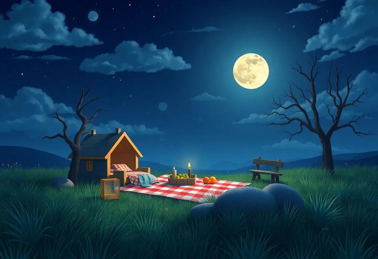 The⁤ Moon's ​Gentle Glow Leading⁣ Homeward Bound