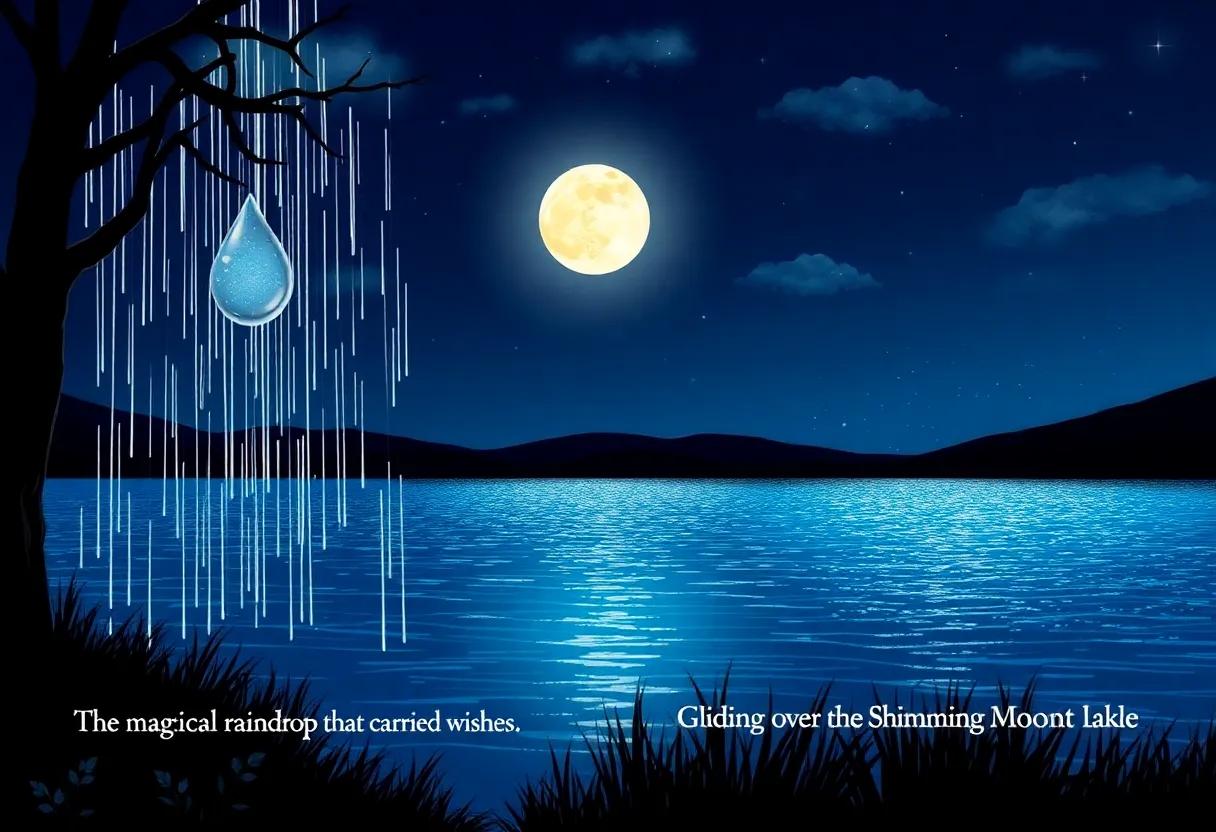 Gliding Over the Shimmering ⁣Moonlit Lake