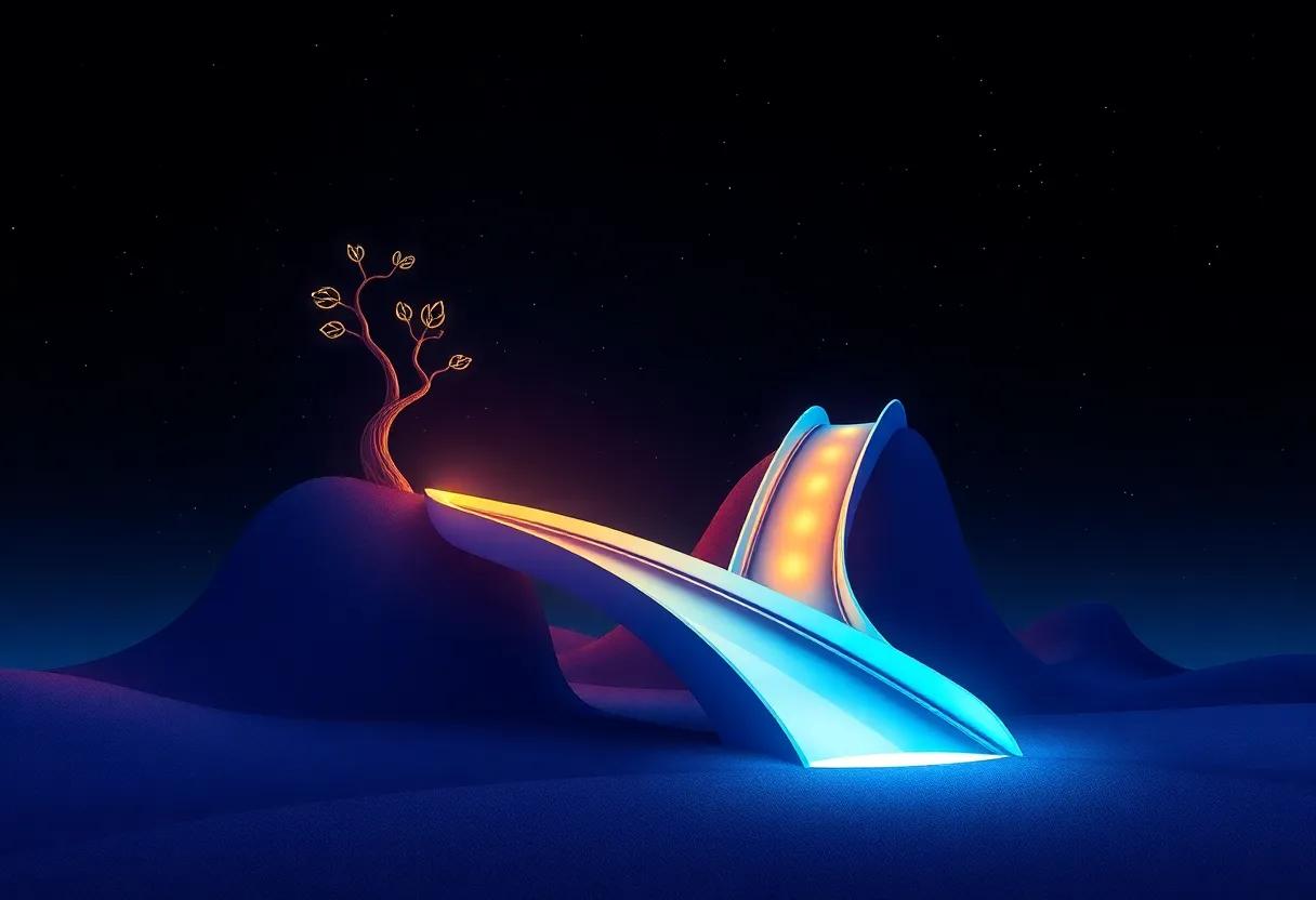 nightfall ‍Glow ⁢Lighting the Slide's Path