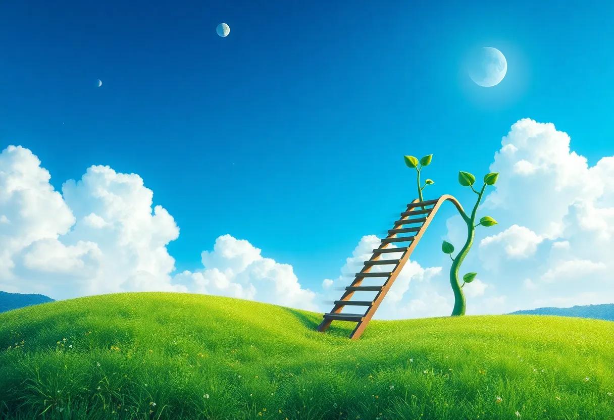 The Stem Stretching Towards the Sky Like a Ladder
