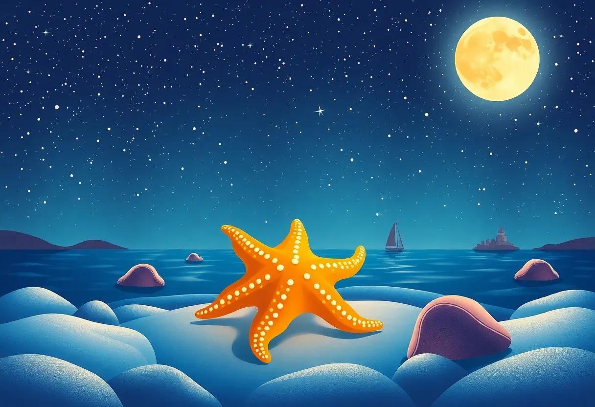 A⁣ Nighttime Celebration Beneath the Starlit Sky