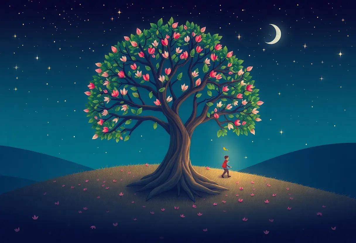 How Each Petal Carries a Child's Dream to the Stars
