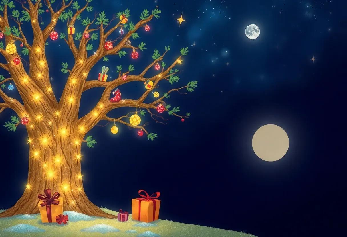 The Soothing Sounds of Night Beneath the Gift-Laden Branches