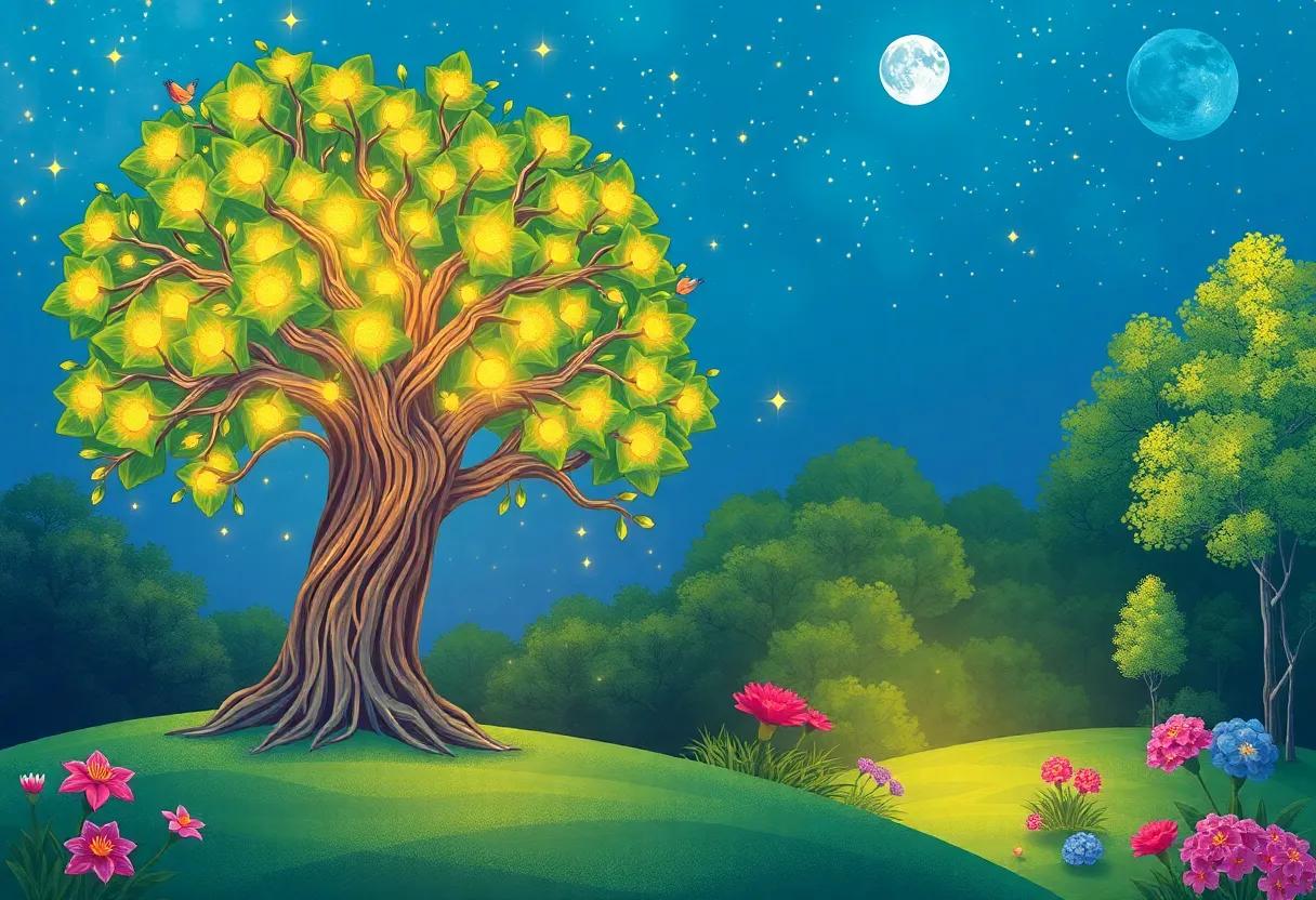 The Secret Garden Where the Tree Stands Tall